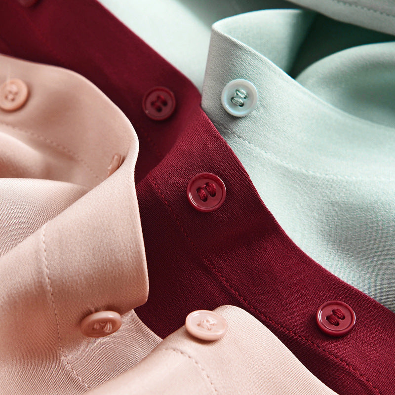 2025 Heavy 30 mmi, mulberry silk skirt women's clothing summer new medium and long short-sleeved silk dress