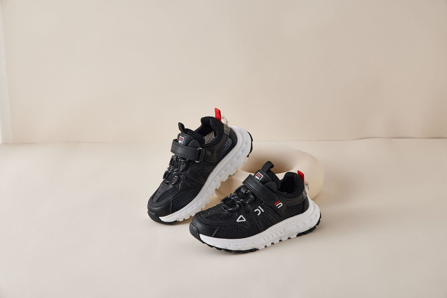 flowersverse Children's Sneaker Spring New Boys' FL Dad Shoes Lightweight Breathable Girls' White Shoes Mesh Surface Shoes Trendy Shoes