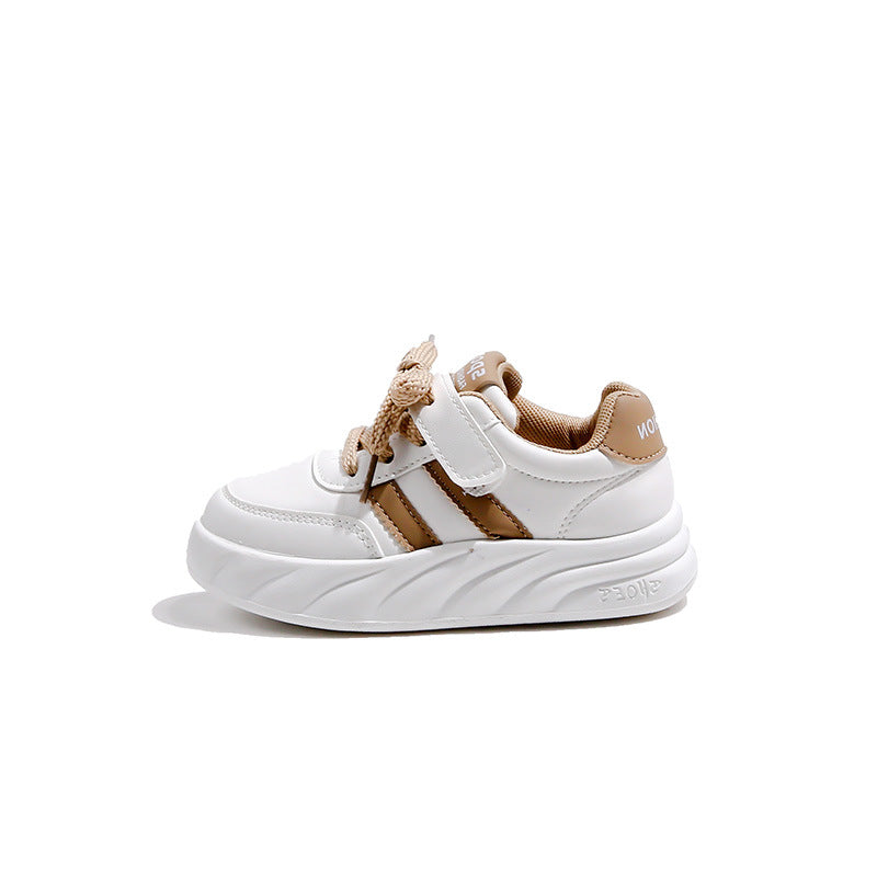 flowersverse Girls' Shoes Spring and Autumn New Children Sports Dad Shoes Soft Bottom Girls Medium and Big Children Light Running Shoes Non-Slip