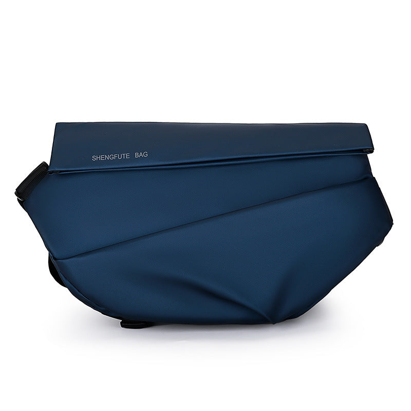 FLOWERSVERSE Men's Bag New Fashion Rand Men's Bag Motorcycle Waist Bag Waterproof Multifunctional Chest Bag Trendy Cool Men's Messenger Bag