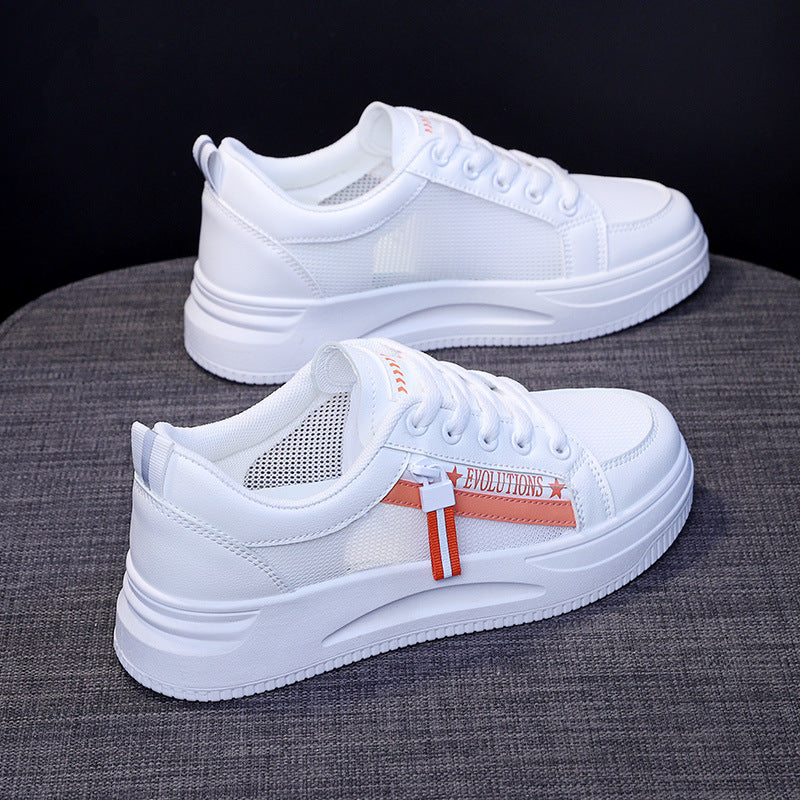 flowersverseSummer Breathable White Shoes Women's Shoes New Summer Mesh Surface Mesh Shoes Sneakers Sneakers Canvas Shoes Qr666