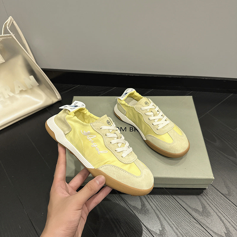 2025 Thin mesh breathable strap waffle shoes women's new thick-soled versatile small waist versatile dad shoes trendy shoes