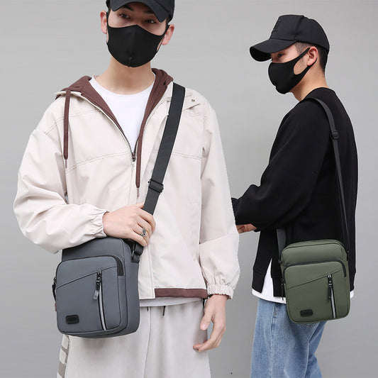 FLOWERSVERSE New Style Men's Bag Shoulder Messenger Bag Storage Bag Trendy Unique Casual Simple All-Match Shoulder Bag