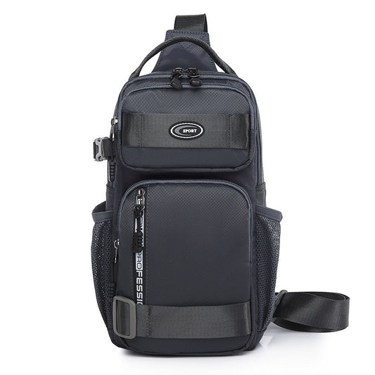 FLOWERSVERSE New Large Capacity Men's Chest Bag Portable Crossbody Small Bag Men's Backpack Travel Sports Waist Bag Cross-Border Wholesale