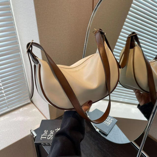 FLOWERSVERSE Large Capacity Retro Tote Women New Western Style All-Matching Shoulder Bag High Sense Internet Celebrity High Quality Crossbody Bag