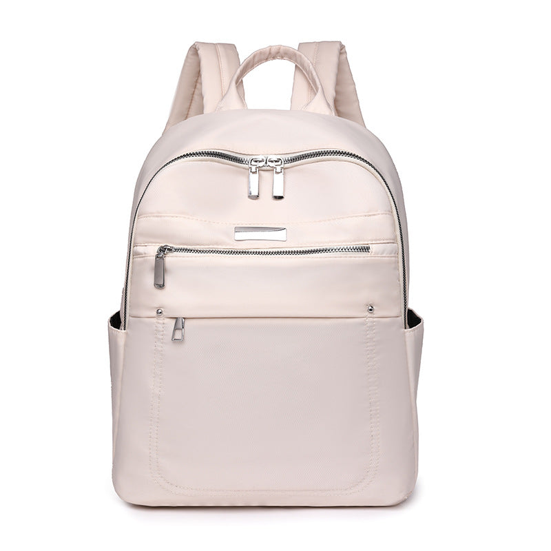 FLOWERSVERSE 2025 Solid color fashion casual versatile backpack simple trend lightweight business women's computer bag wholesale student schoolbag