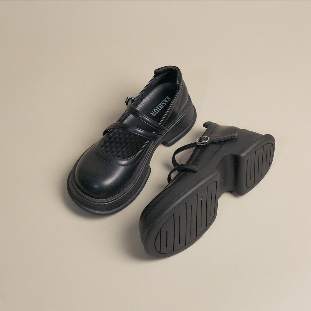 flowersverse - Women Daily Home Vacation Casual Sweet Round Toe Flat Mary Janes