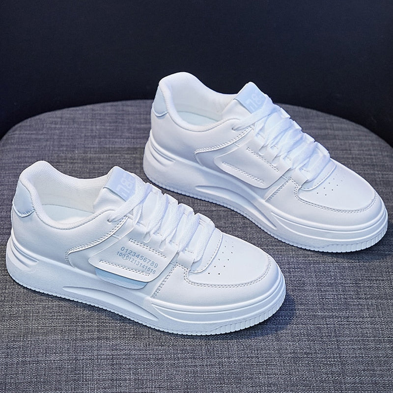 Black Friday Amozae 2022 Spring New White Shoes Women's Vulcanize Shoes Fashion Sneakers Women Casual Shoes Platform Sneakers Ladies Flat Shoes
