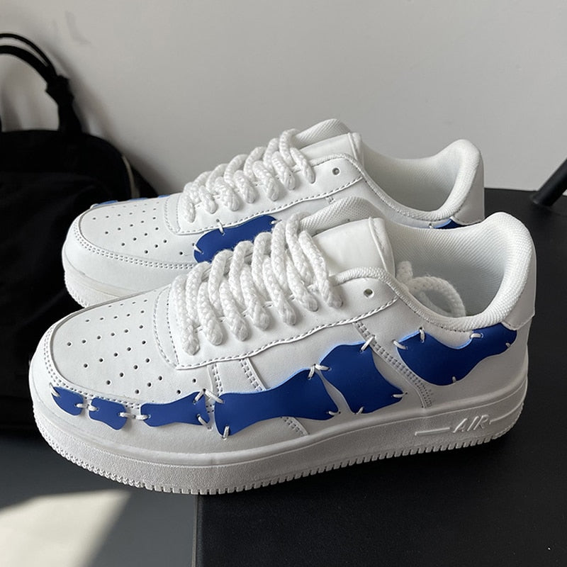 Black Friday Amozae White Sneakers Women Vulcanized Shoes Fashion Women's Flat Shoes Luxury Couple Sport Shoes Light Comfort Ladies Walking Shoes