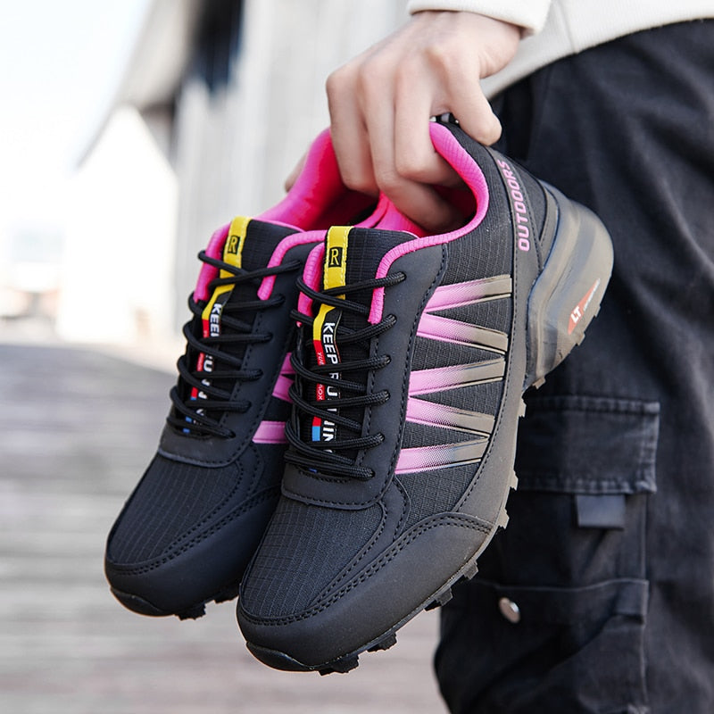 flowersverse New Casual Shoes Women Platform Sneakers Fashion Shoes Female Autumn Winter Lace Up Outdoor Hiking Cycling Shoes Colorful