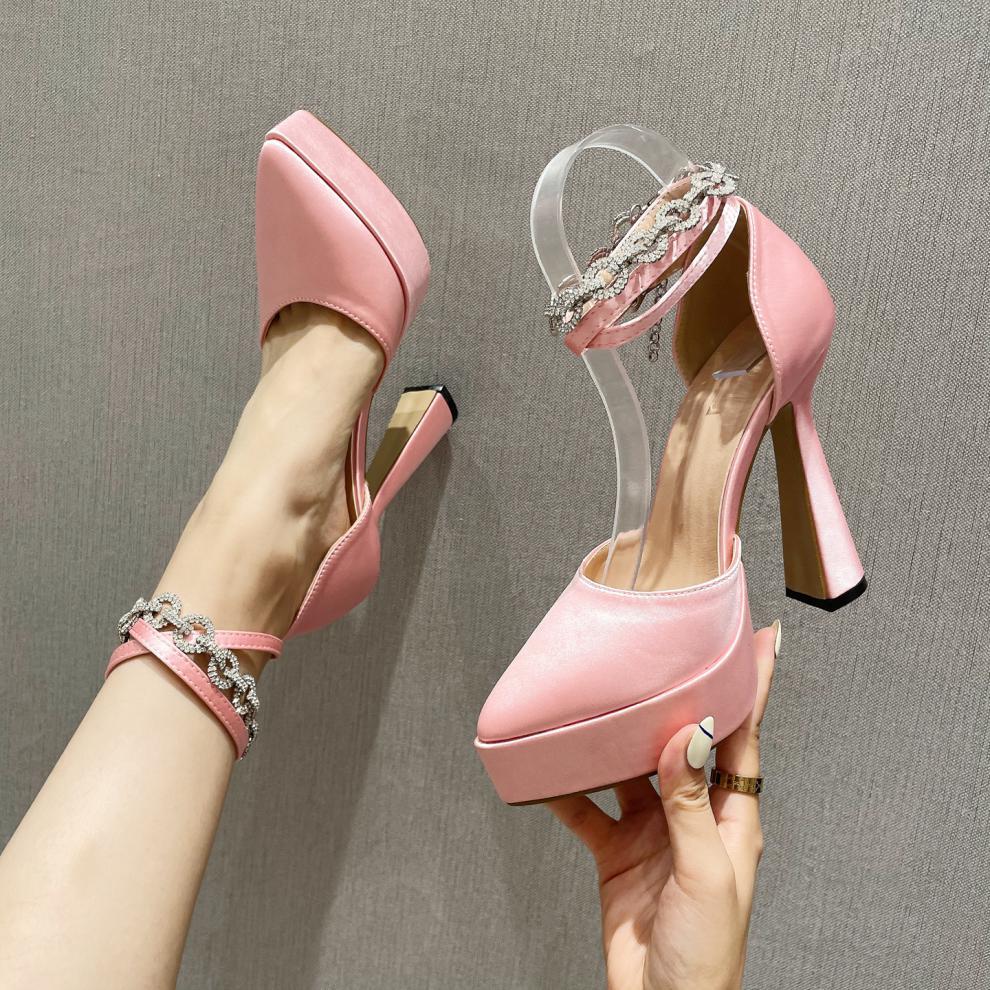 Amozae Summer Ladies Sandals Mixed Color Buckle Platform Wedge Heel Brand Luxury Thick Heel Open Toe Women's Shoes Tacones Mujer