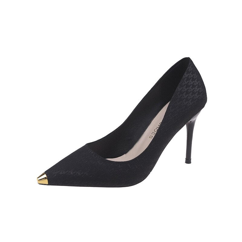 Amozae New Pointed Toe Party Shoes Ladies Thin Heels Pumps Women Pumps PVC Transparent High Heels Sandalias De Las Mujeres