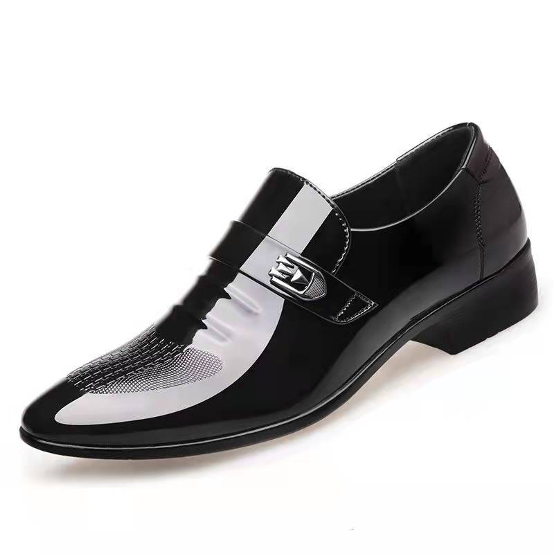 Amozae Large Sizes Man Formal Leather Shoes Elegant Dress Shoes For Men Italian Pointed Man Casual Society Loafers Shoe Male Footwear