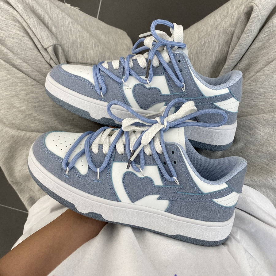 Amozae Black Friday Amozae 2024 New Women Sport Shoes Platform Sneakers Ladies Vulcanized Shoes Designer New Lace Up Breathable Sneakers Flat Shoes Size 44