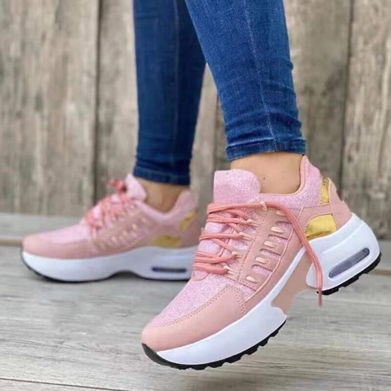 Amozae 2022 Comfortable Outdoor High-Quality Walking Shoes Women's White Shoes Spring Autumn New Lace-Up Flat Casual Sports Shoes