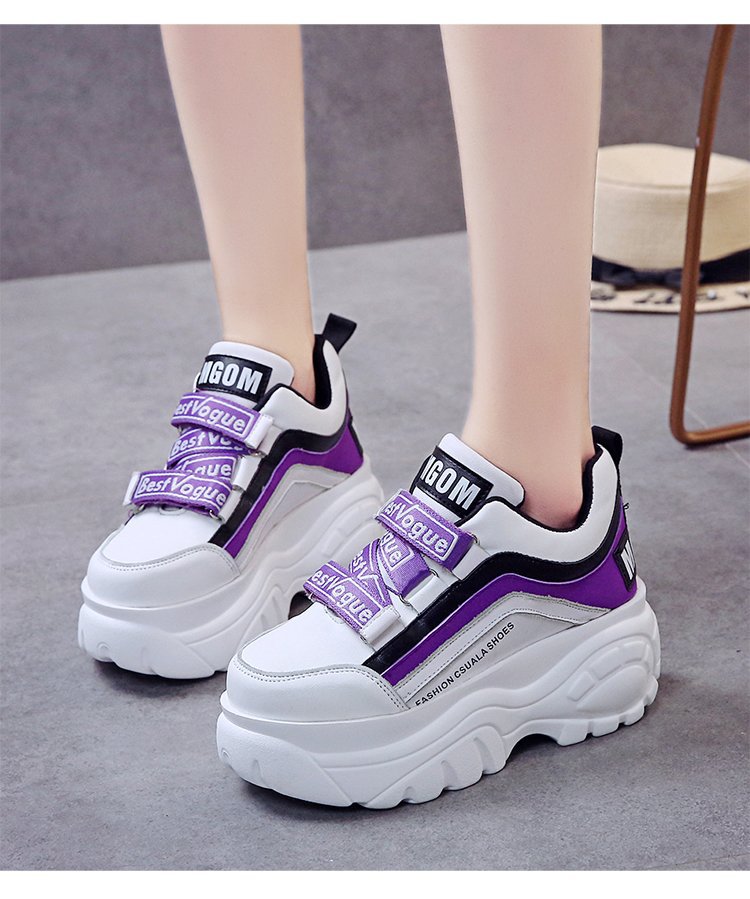 Amozae Sneaker Women Buckle Woman Muffin Breathable Women Causal Shoes Platform Spring Autumn Fashion Thick Bottom Sneakers