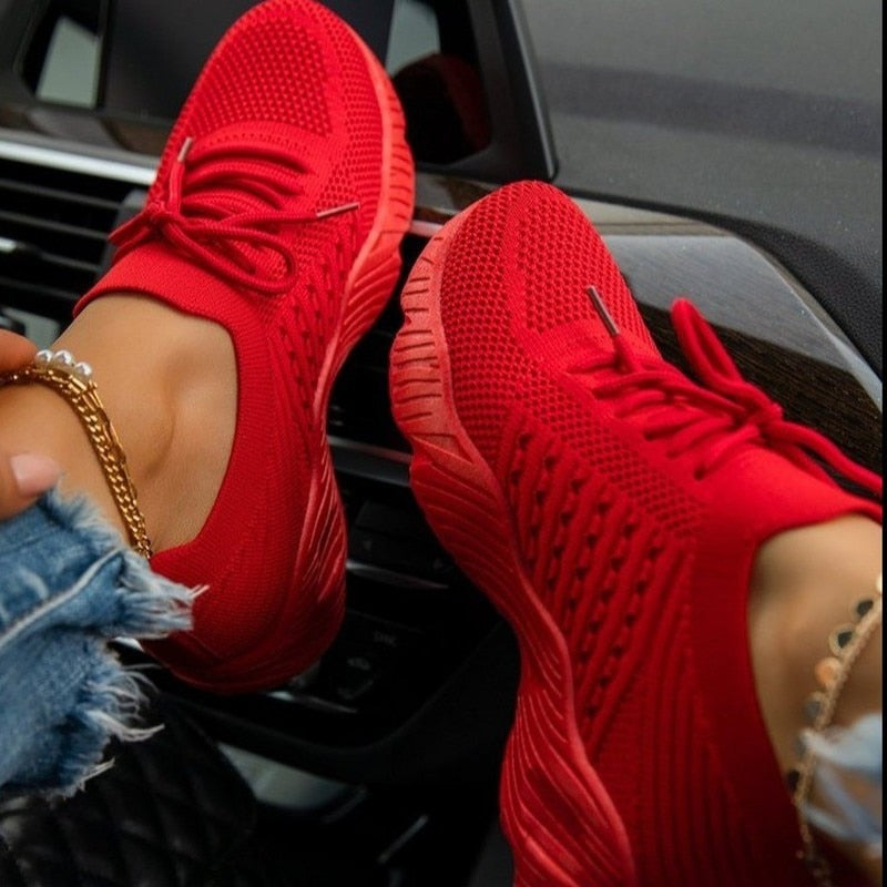Christmas Gift 2022 New Sneakers Women Casual Women Tenis Feminino Lace Up Breathable Ladies Shoes Woman Outdoor Walking Zapatos Mujer