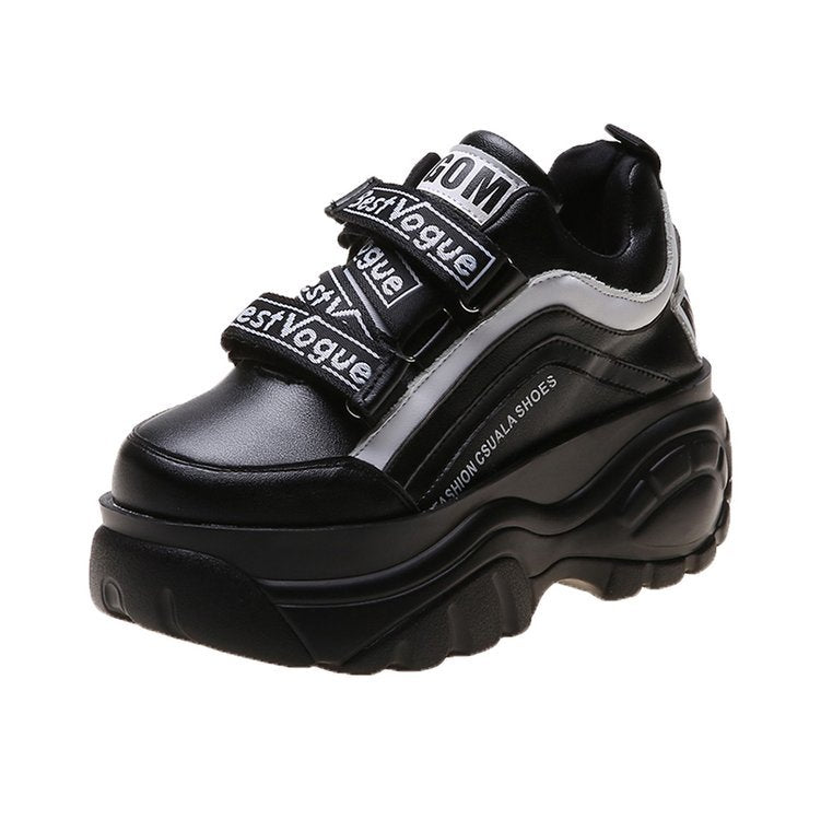 Amozae Sneaker Women Buckle Woman Muffin Breathable Women Causal Shoes Platform Spring Autumn Fashion Thick Bottom Sneakers
