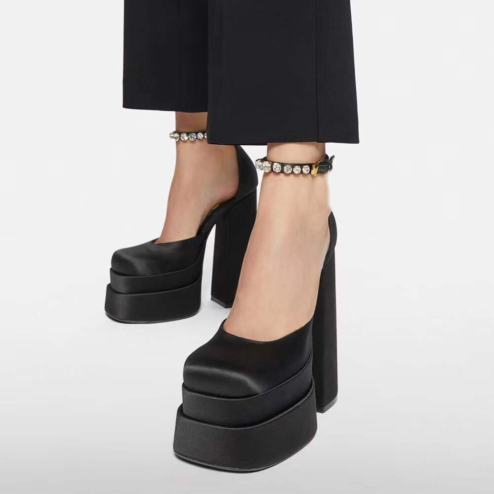 Amozae Summer Ladies Sandals Mixed Color Buckle Platform Wedge Heel Brand Luxury Thick Heel Open Toe Women's Shoes Tacones Mujer