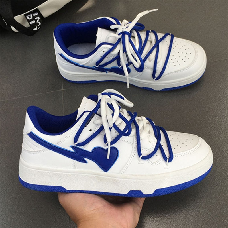Amozae Black Friday Amozae 2024 New Women Sport Shoes Platform Sneakers Ladies Vulcanized Shoes Designer New Lace Up Breathable Sneakers Flat Shoes Size 44