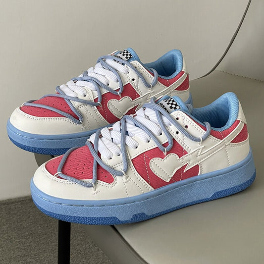 Thanksgiving flowersverse Fashion Sneakers Women Vulcanize Shoes Lace Up Flat Shoes Women Casual Shoes Breathable Zapatillas Mujer Plus Size 43 44