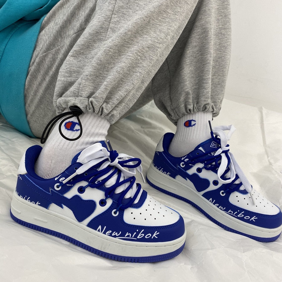 Amozae Black Friday Amozae 2024 New Women Sport Shoes Platform Sneakers Ladies Vulcanized Shoes Designer New Lace Up Breathable Sneakers Flat Shoes Size 44