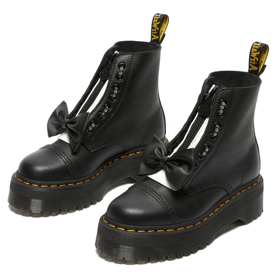 Amozae Women Genuine Leather Platform Shoes Thick Bottom Mary Jane Footwear College Style Lolita Ladies Sports Shoes Female Sneakers 43