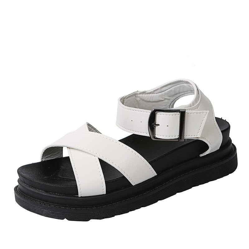 Amozae Summer Women's Wedge Platform Sandals Fashion Open Toe Shoes Woman Sandals Ladies Casual Sandalias Mujer Verano 2022