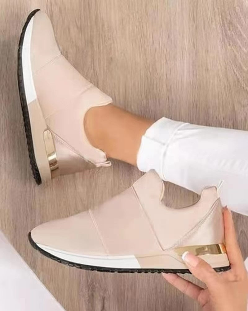 Thanksgiving flowersverse Women Mesh Breathable Sneakers Fashion Slip On Flat Casual Shoes Wedges Platform Women Lightweight Out Walking Shoes Zapatillas