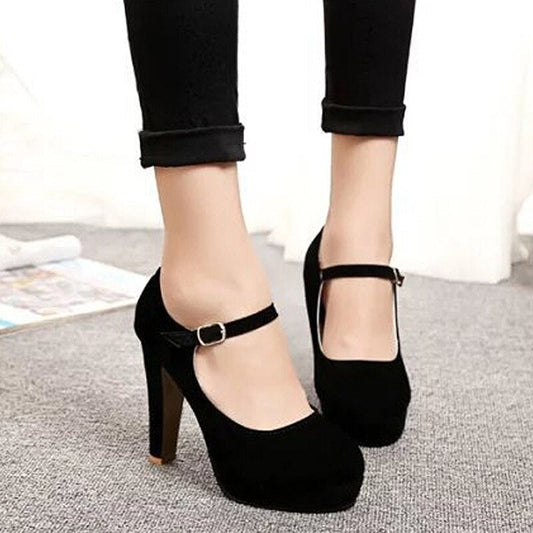 Amozae Summer Women's High Heels Luxury Fashion Lace Up Tower Sandals Simple Office Work Shoes Zapato De Tacón Sandalias