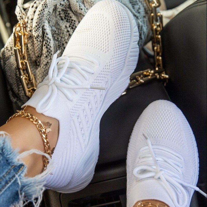 Christmas Gift 2022 New Sneakers Women Casual Women Tenis Feminino Lace Up Breathable Ladies Shoes Woman Outdoor Walking Zapatos Mujer