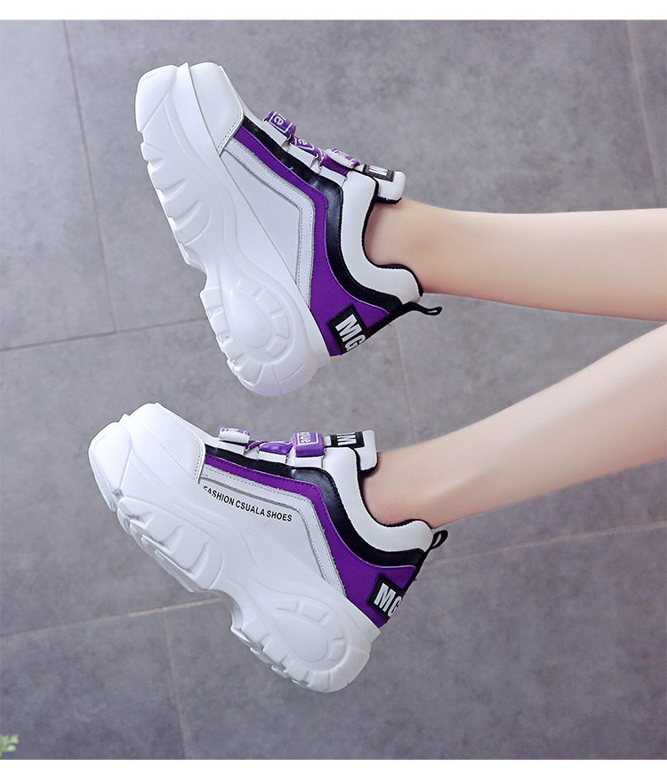 Amozae Sneaker Women Buckle Woman Muffin Breathable Women Causal Shoes Platform Spring Autumn Fashion Thick Bottom Sneakers