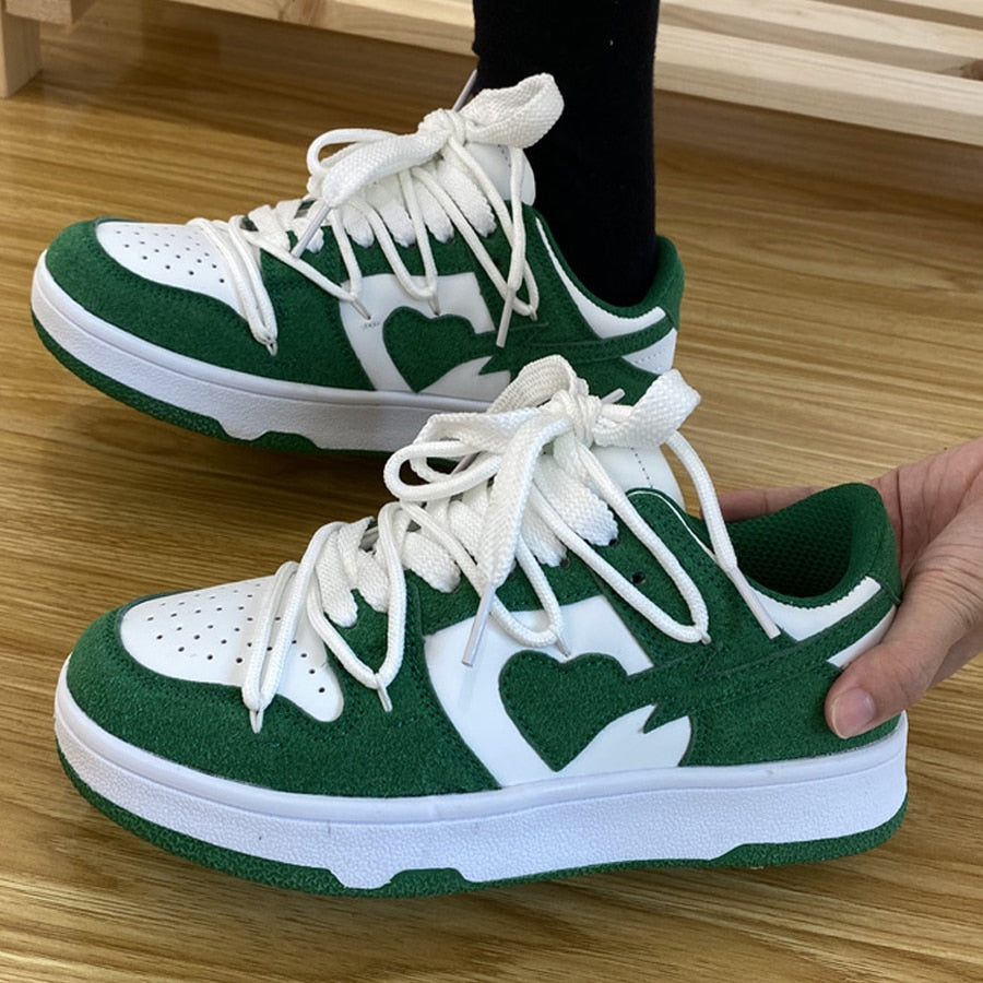 Amozae Black Friday Amozae 2024 New Women Sport Shoes Platform Sneakers Ladies Vulcanized Shoes Designer New Lace Up Breathable Sneakers Flat Shoes Size 44