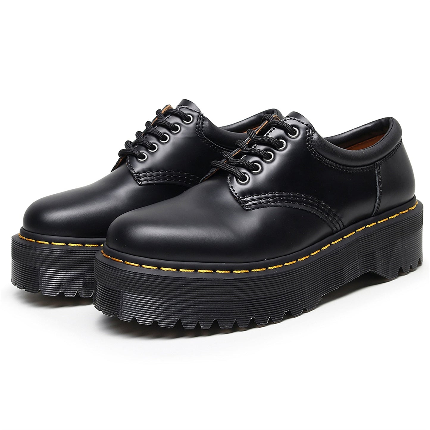 Amozae Black Platform Flats Shoes Women 2022 New Spring Lace Up Pumps Female Footwear Designer Heels Woman Sneakers Party Shoes Ladies