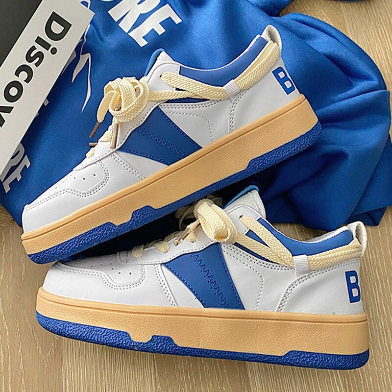 Black Friday Amozae 2022 New Designer Shoes Vulcanized Sneakers Women Casual Shoes Lace Up Ladies Shoes Breathable Fashion Sports Shoes Non-Slip