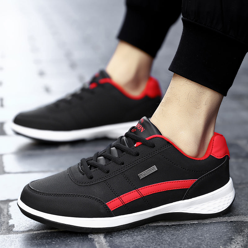 Amozae Men Sneakers Shoes Luxury Brand Leather Casual Sports Shoes Mens Zapatillas Hombre Tennis Running Male Sneaker Plus Size 48