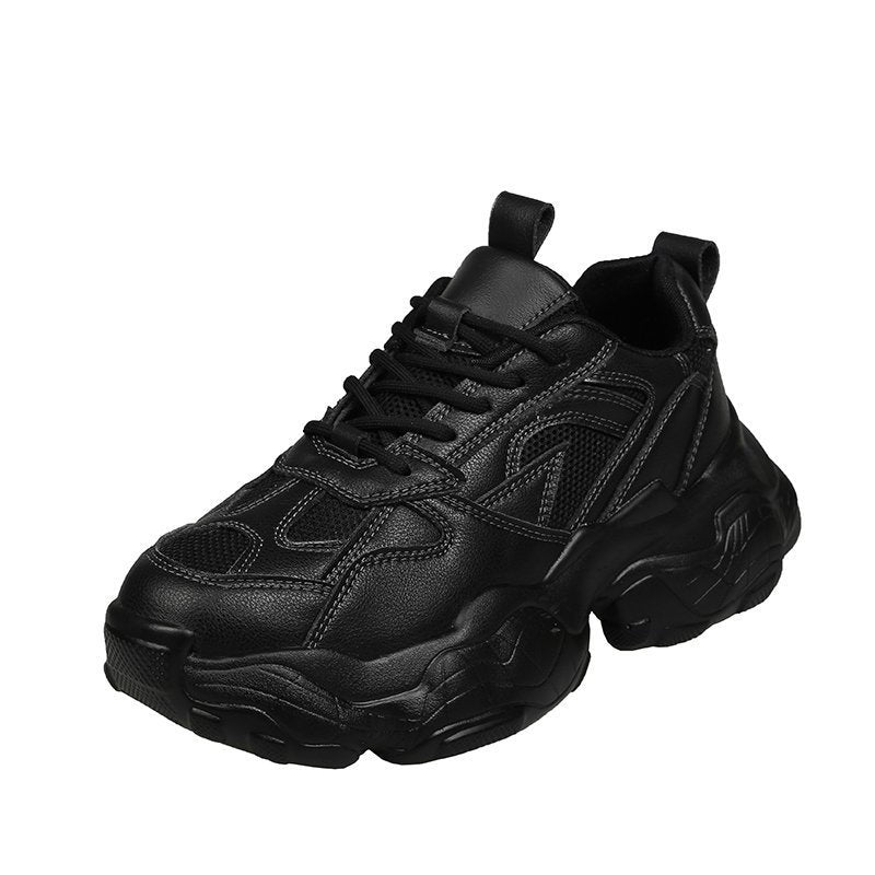 Amozae VIP Link For Dropshipping Fujin Chunky Sneakers Women Spring Thick Bottom Daddy Shoes Round Toe Breathing Leisure Women Shoes