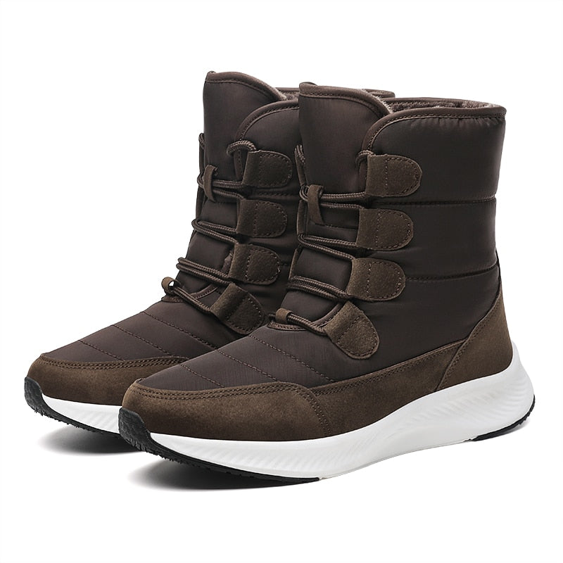 Amozae Women Boots Winter White Snow Boot Short Style Upper Non-Slip Quality Plush Botas Invierno Platform Shoes Botas Mujer 2023