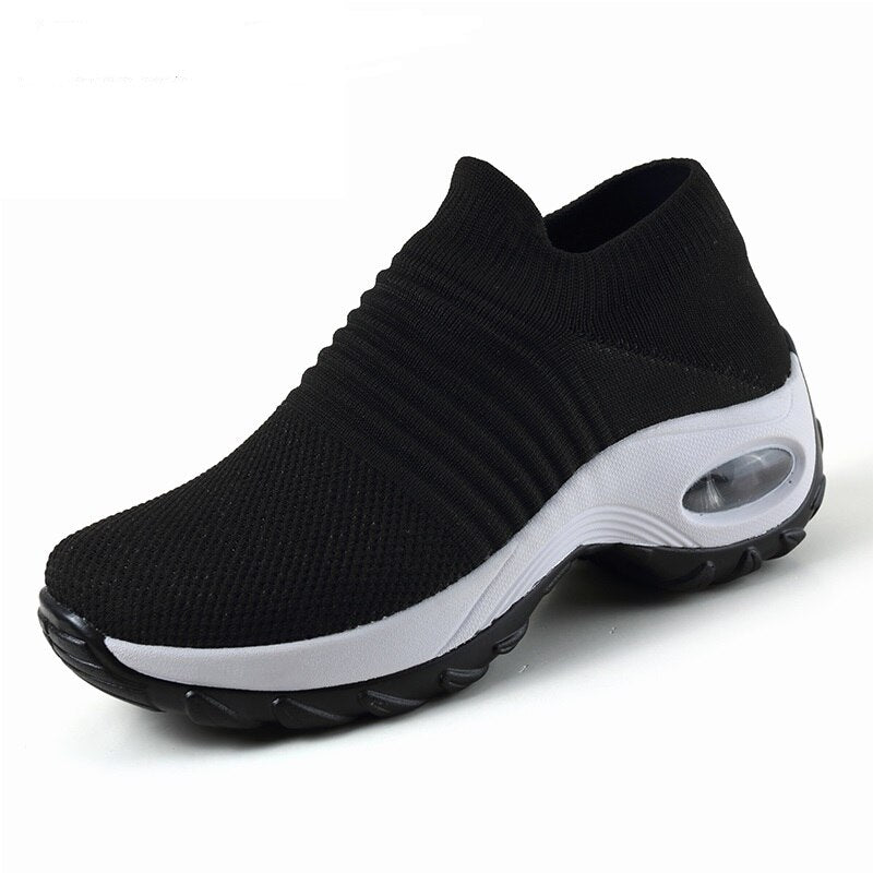 flowersverse Women Sneakers Fashion Breathable Mesh Casual Shoes Platform Sneakers Increasing Woman Vulcanize Shoes Walking Zapatillas Mujer