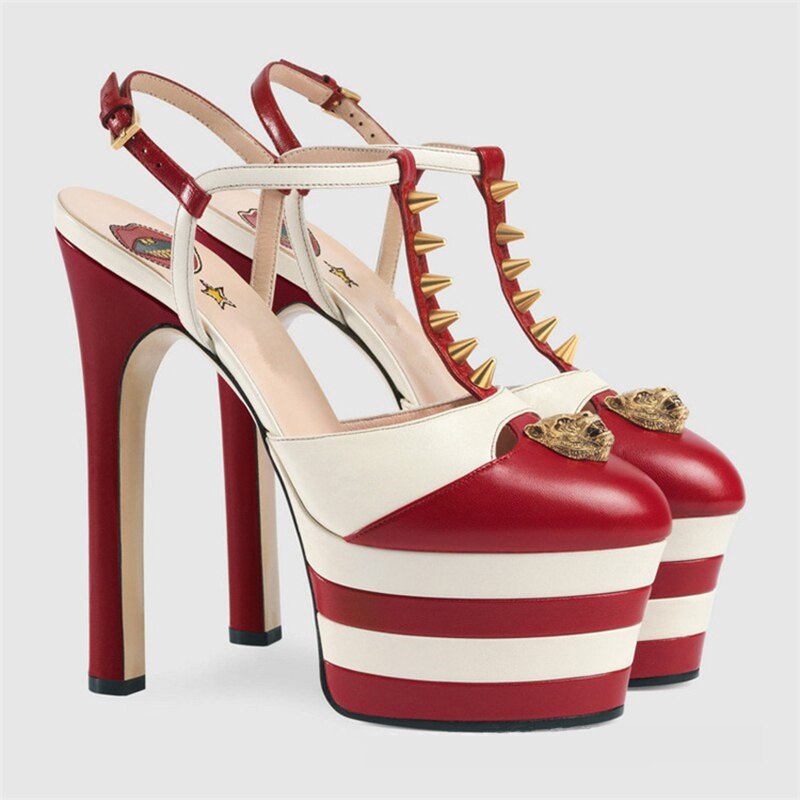 Amozae Women Sandals New Fashion Catwalk 16Cm High-Heeled Sandals Thick Soles Increase Large Size Ladies Shoes Zandalias De Mujer