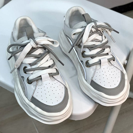 Black Friday Amozae 2022 New Designer Shoes Vulcanized Sneakers Women Casual Shoes Lace Up Ladies Shoes Breathable Fashion Sports Shoes Non-Slip