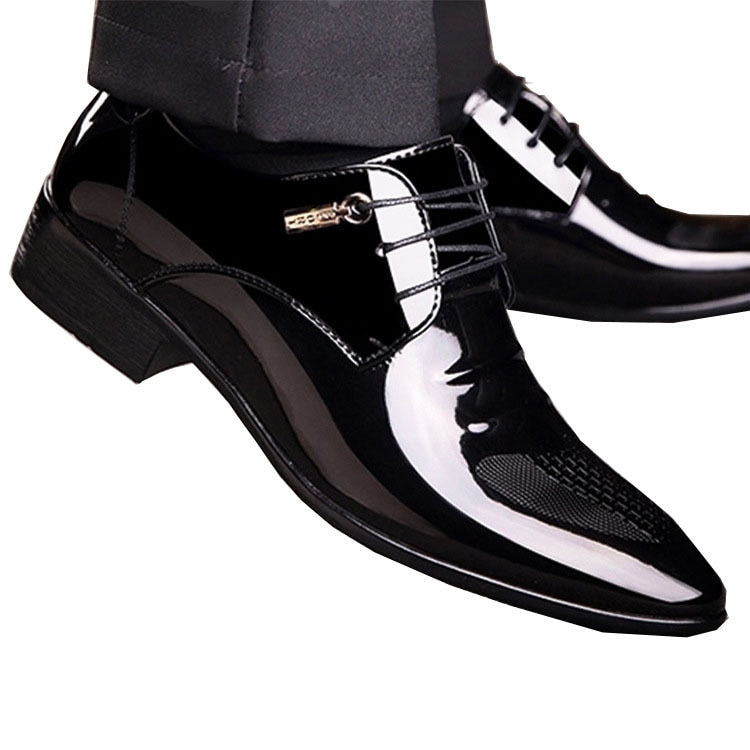 Amozae Large Sizes Man Formal Leather Shoes Elegant Dress Shoes For Men Italian Pointed Man Casual Society Loafers Shoe Male Footwear