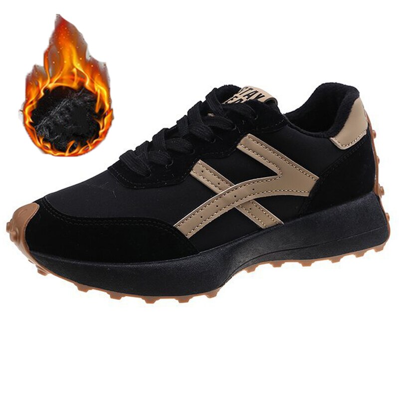 Black Friday Amozae Leather Women's Sneakers Luxury Platform Shoes Plush Leisure Light Anti-Slip Green Running Shoes Fashion Designer Zapatos Mujer