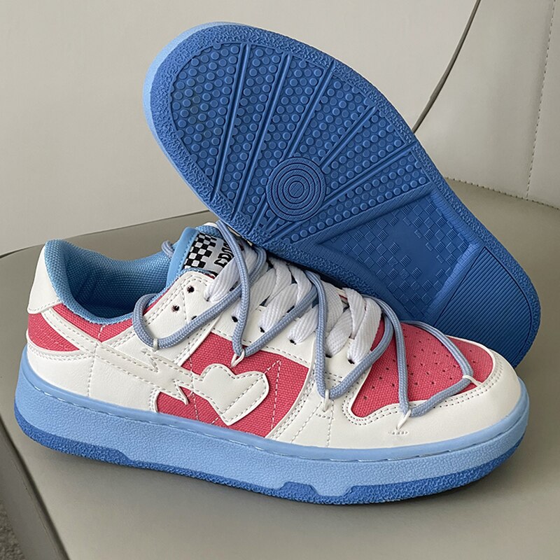 Thanksgiving flowersverse Fashion Sneakers Women Vulcanize Shoes Lace Up Flat Shoes Women Casual Shoes Breathable Zapatillas Mujer Plus Size 43 44