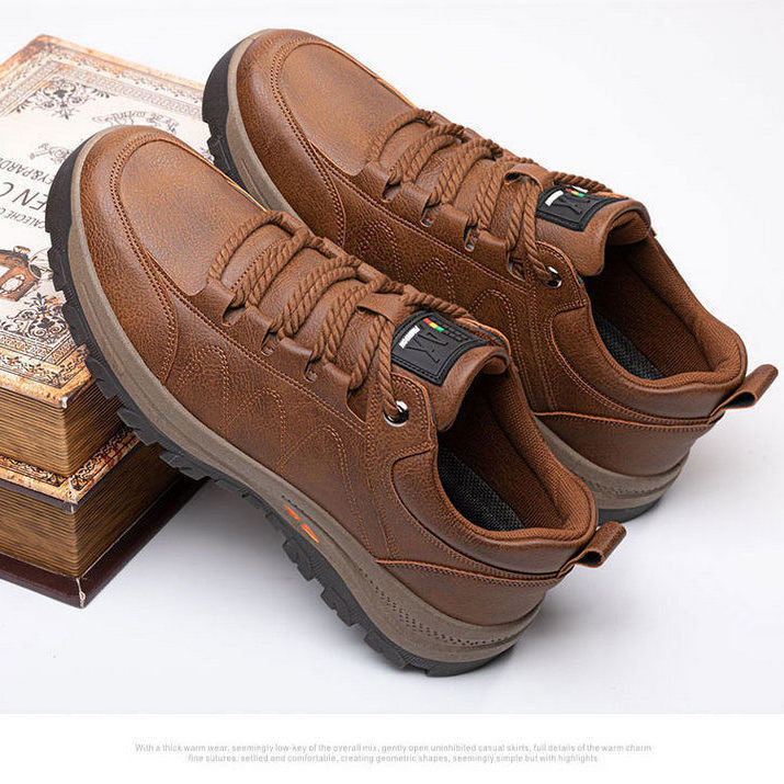 Amozae Autumn Casual Men Leather Shoes Quality Men's Casual Sneakers Designer Bussiness Outdoor Shoes For Man Driving Work Shoe