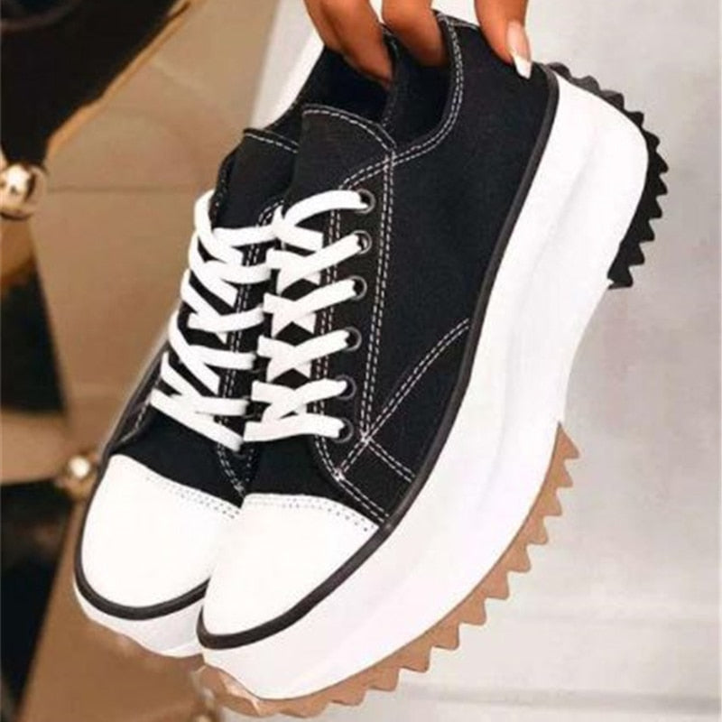 Amozae Sneaker Shoes For Women 2022 Zebra Platform Canvas Shoes Fashion Woman Sport Casual Vulcanized Shoes Female Chaussure Femme