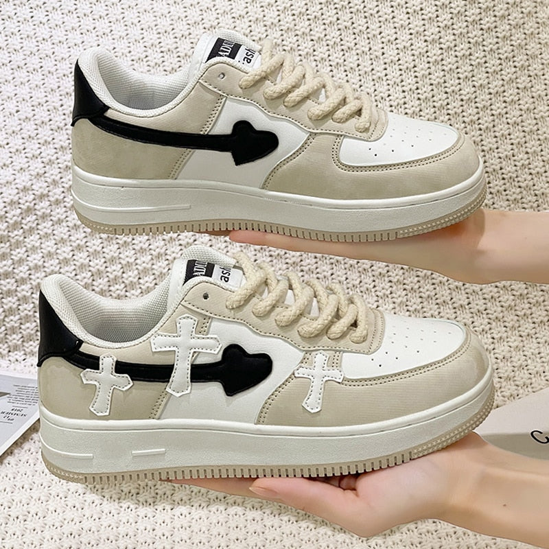Thanksgiving Amozae New 2022 Designer Women Sport Shoes Fashion Vulcanized Sneakers Women Casual Shoes Luxury Ladies Flats Quality Walking Sneakers