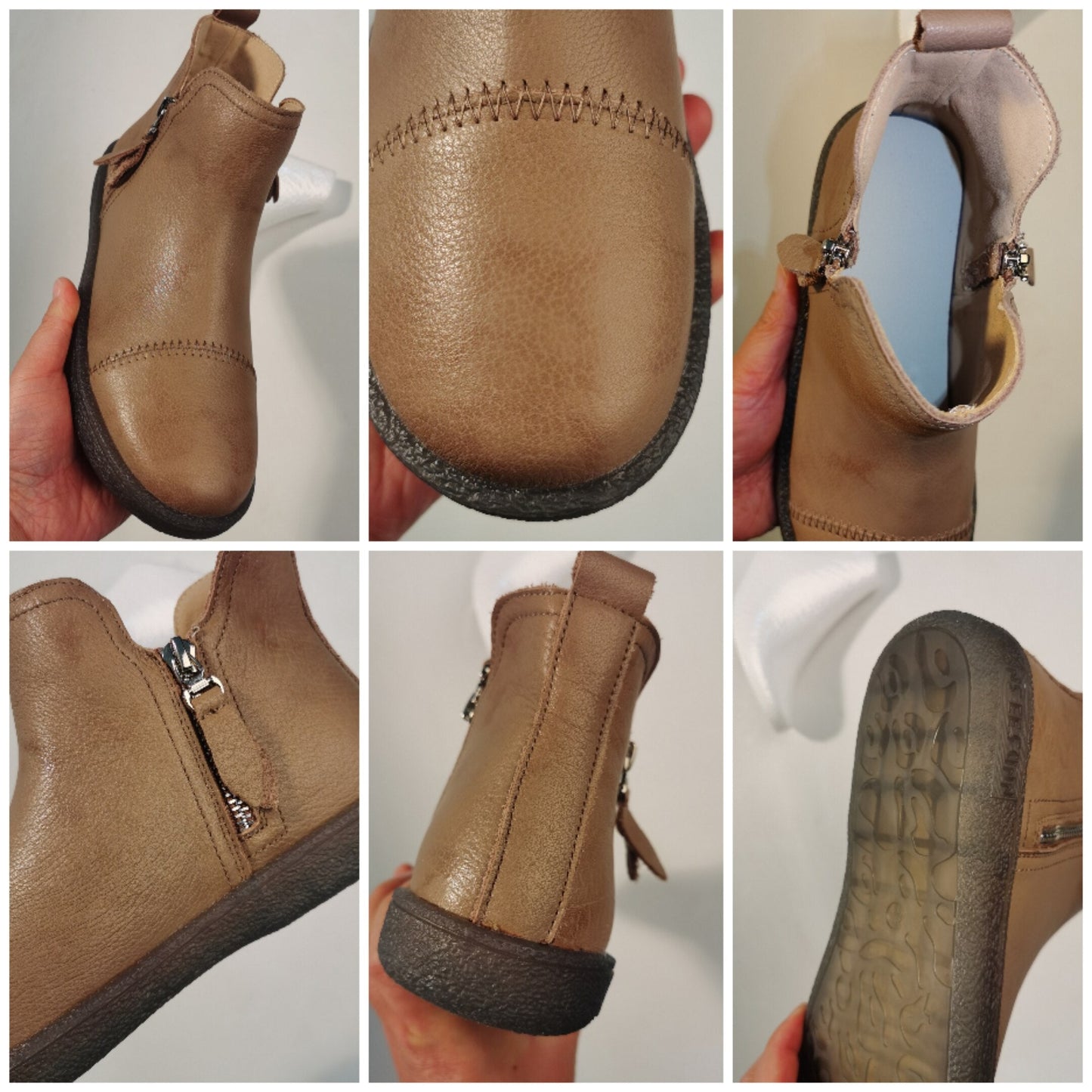 Amozae Fujin Spring Genuine Leather Cow Women Ankle Boots Waterproof Slip On Super Comfortable Booties Autumn Winter Shoes Non Slip
