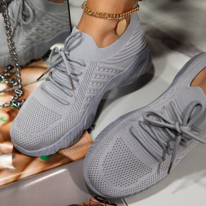 Christmas Gift 2022 New Sneakers Women Casual Women Tenis Feminino Lace Up Breathable Ladies Shoes Woman Outdoor Walking Zapatos Mujer