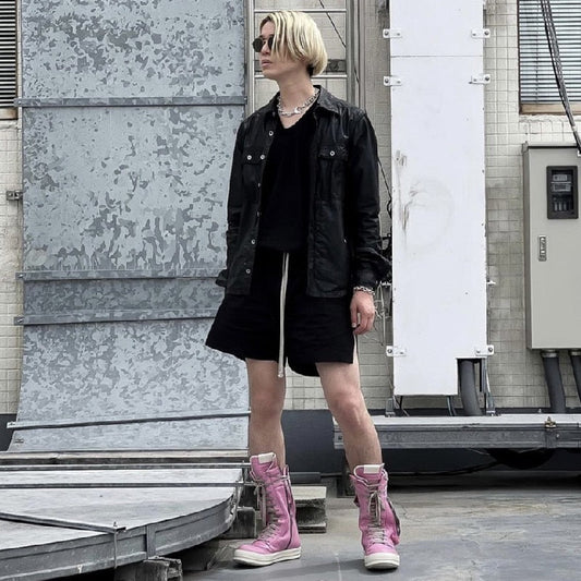 Black Friday Amozae High Street Sneakers Men High Top Boots Women Designer Shoes Cow Leather Trainers Unisex Casual Flats Platform Motorcycle Boots